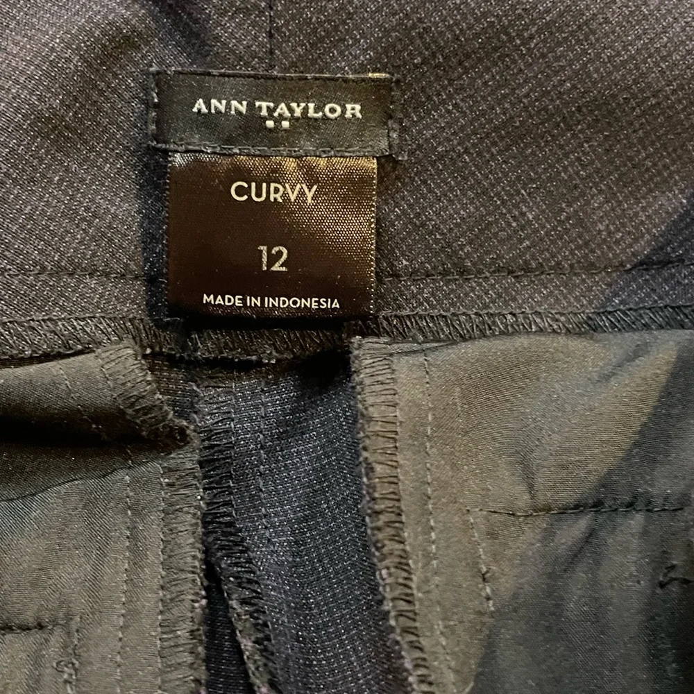 Ann Taylor “Curvy” Dark Brown Pants, Stylish Pattern, Perfect for any occasion. - Picture 10 of 13